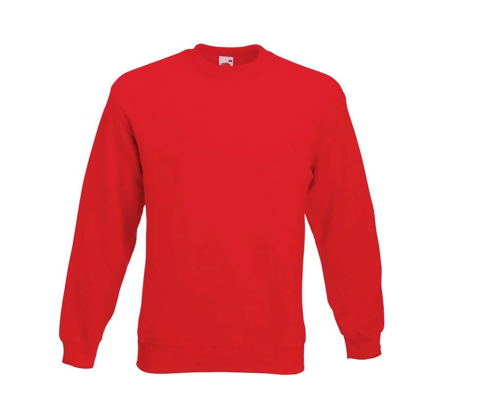Fruit of the Loom SC250 Set In Sweater – Red