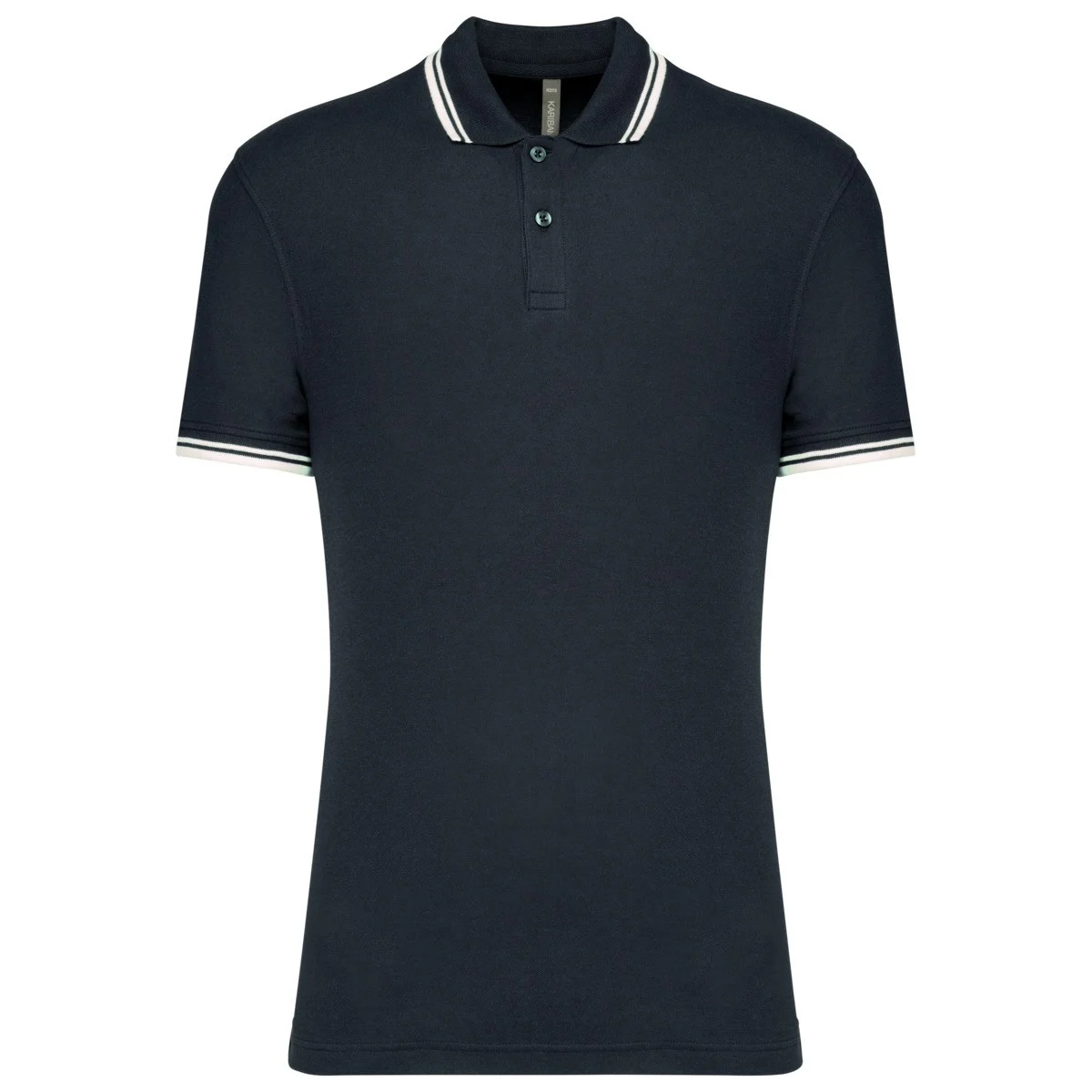 Kariban K272 Gestreept Polo Heren – Marine / Wit