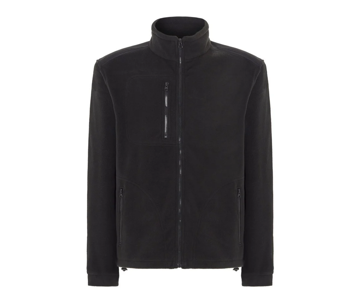 JHK JK340 Fleecejas met Volledige Rits – Black/Black