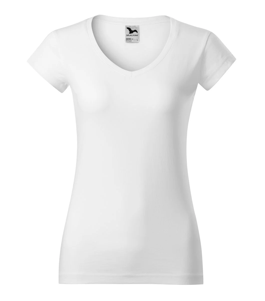 Malfini 162 T-shirt V-hals Dames – Wit