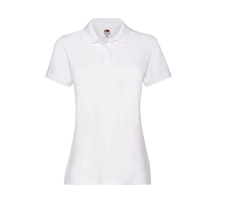 Fruit of the Loom SC386 Premium Polo Dames – White