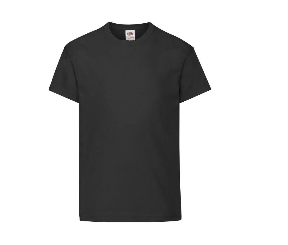 Fruit of the Loom SC1019 Kinder T-shirt – Black