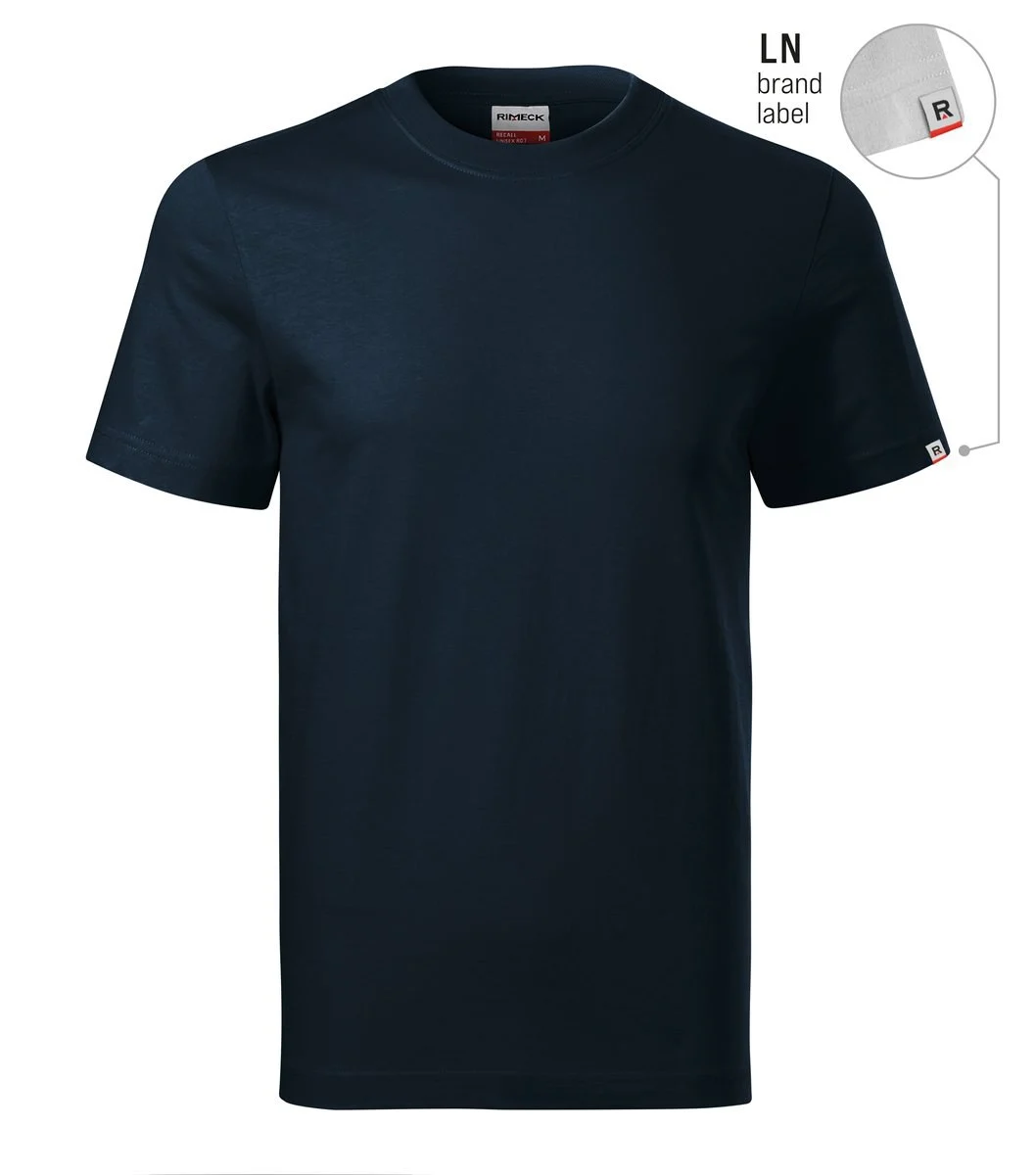 Rimeck R07 T-shirt – marineblauw 02 (merklabel)
