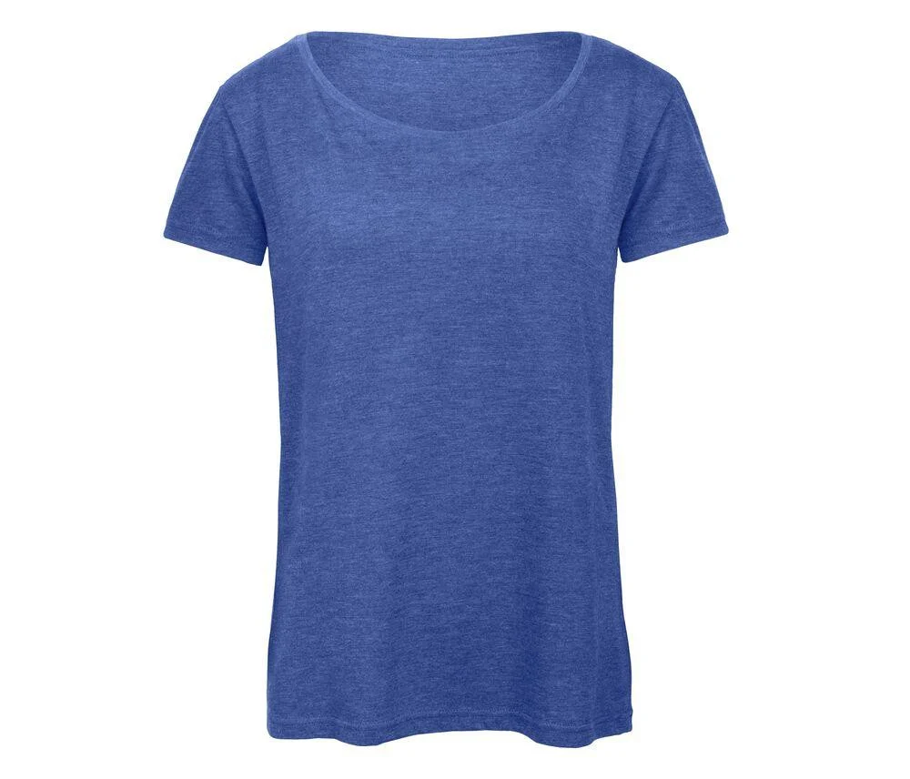 B&C BC056 TW056 Tri-Blend T-shirt Dames – Heather Royal Blue