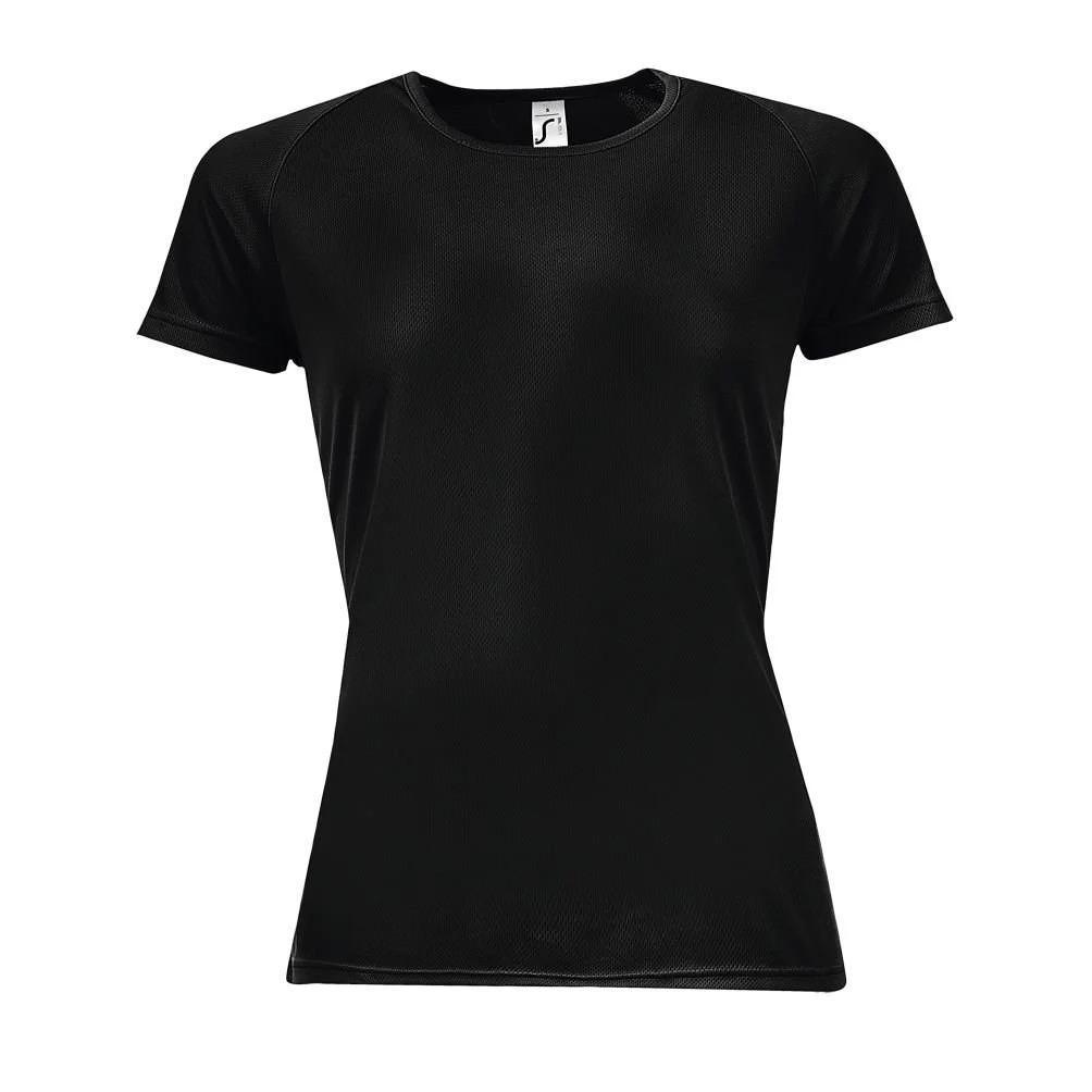 SOL'S 01159 Sport Raglan T-shirt Dames – Zwart