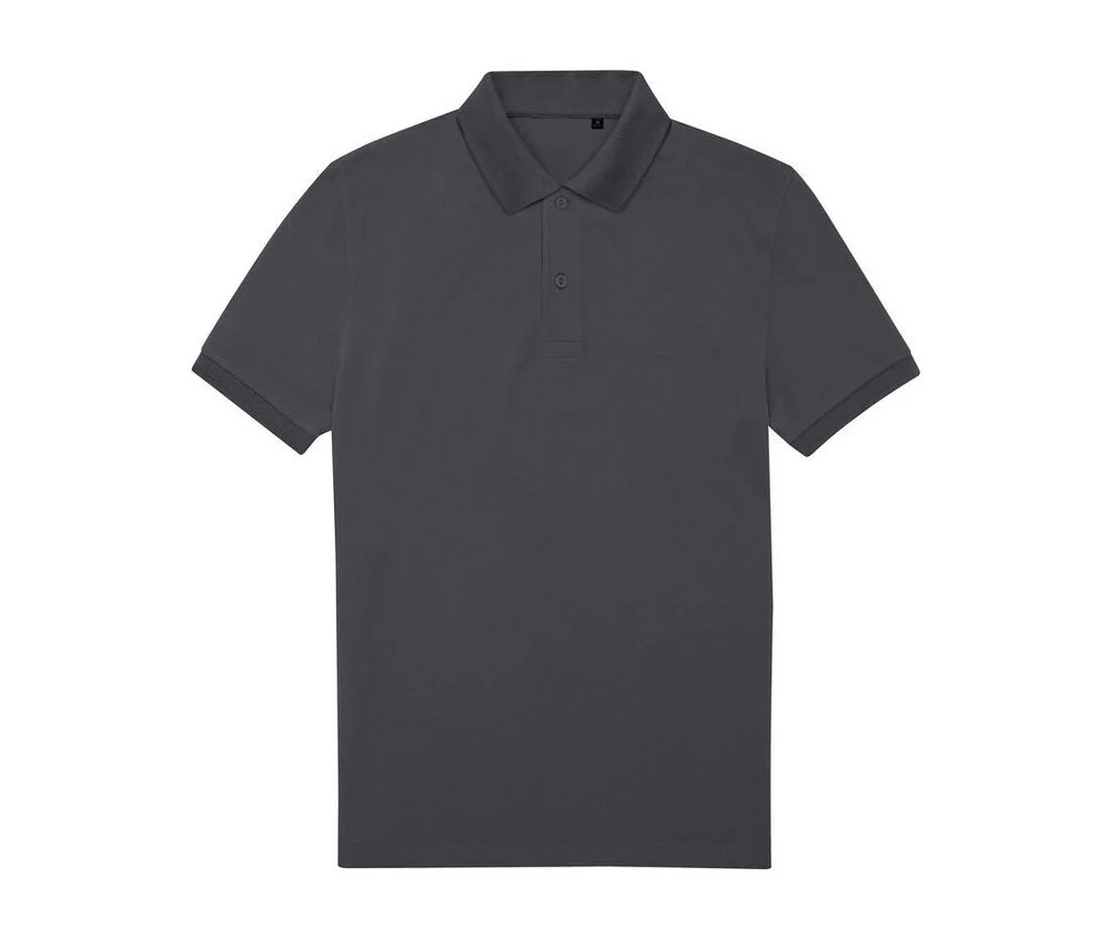 B&C BCU428 65/35 Gerecycled Polyester Polo Heren – Dark Grey