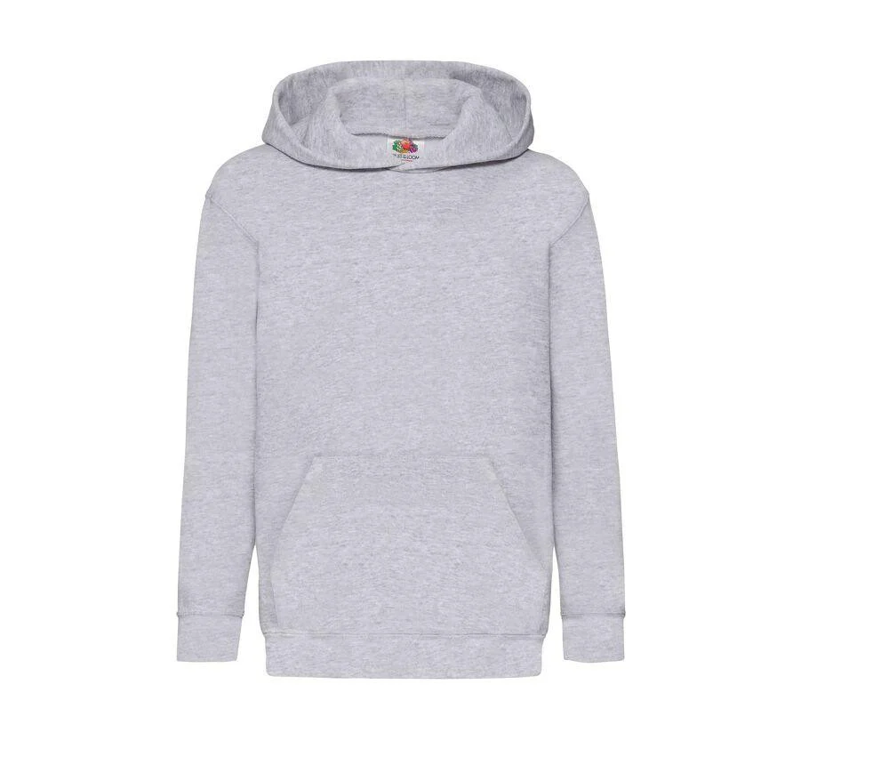 Fruit of the Loom SC371 Kinderhoodie – Heather Grey
