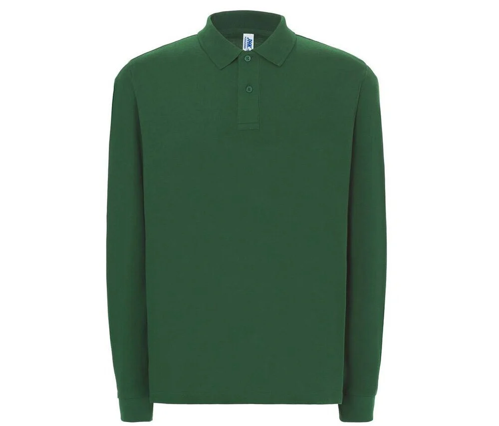 JHK JK215 Polo Lange Mouwen Heren – Bottle Green