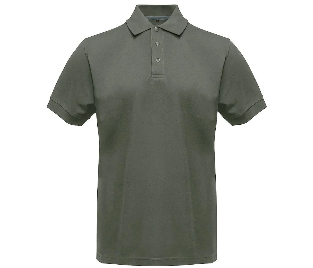 Black&Match BM100 Polo met Contrasterende Knopen – Anthracite