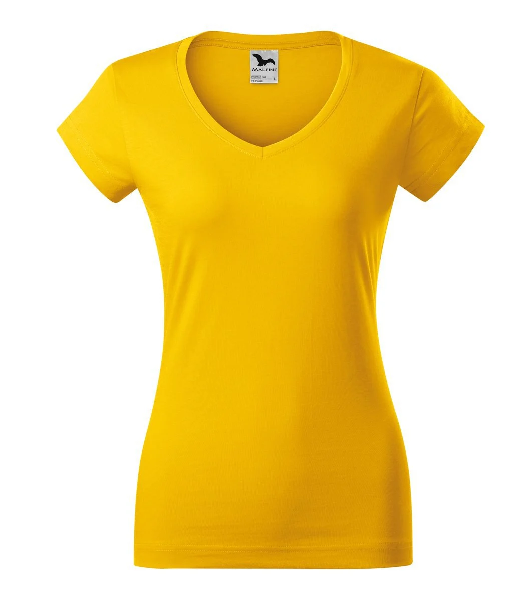 Malfini 162 T-shirt V-hals Dames – Geel