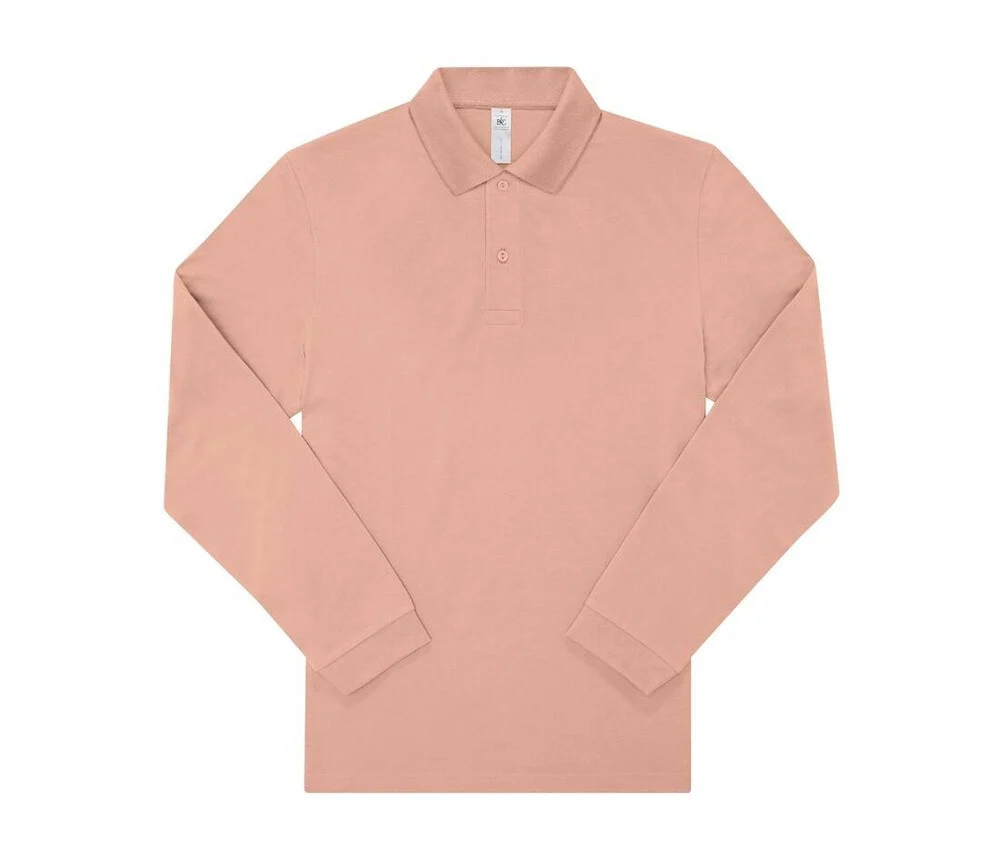 B&C BCU427 210 Polo Lange Mouwen Heren – Nude