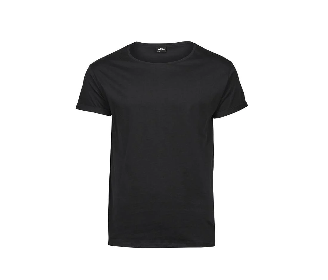 Tee Jays TJ5062 T-shirt met Opgerolde Mouwen – Black
