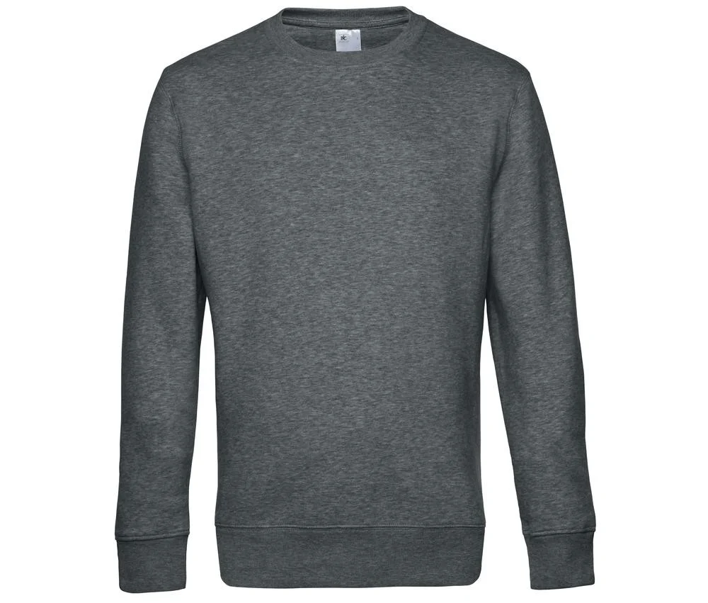 B&C BCU01K Sweater King – Heather Mid Grey