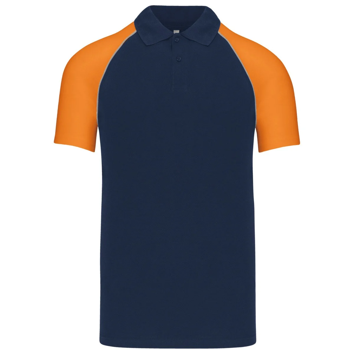 Kariban K226 Tweekleurig Polo – Marine/Oranje