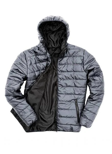 Result RS233 Gewatteerde Jas – Frost Grey/ Black