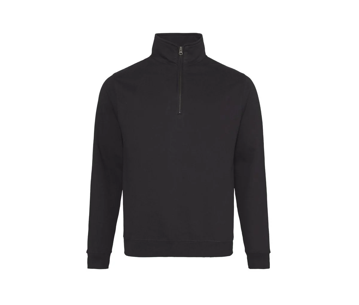 AWDIS JH046 Sophomore 1/4 Zip Sweater – Deep Black