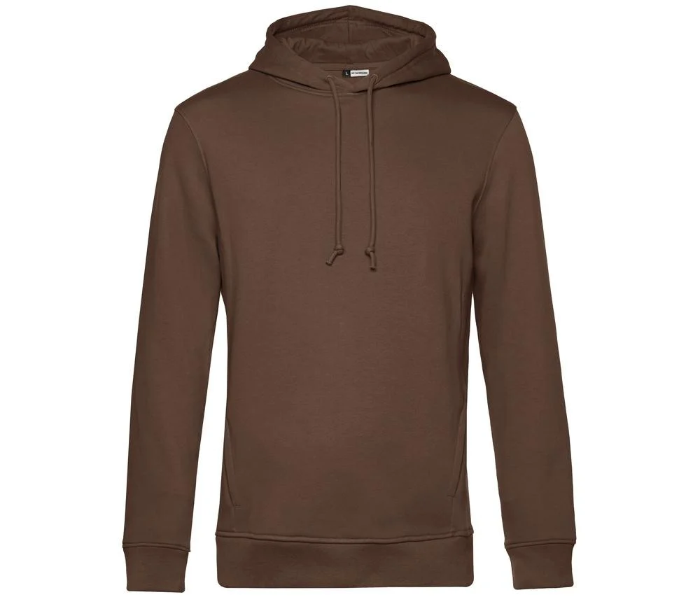 B&C BCU33B Biologische Hoodie Heren – Mocha