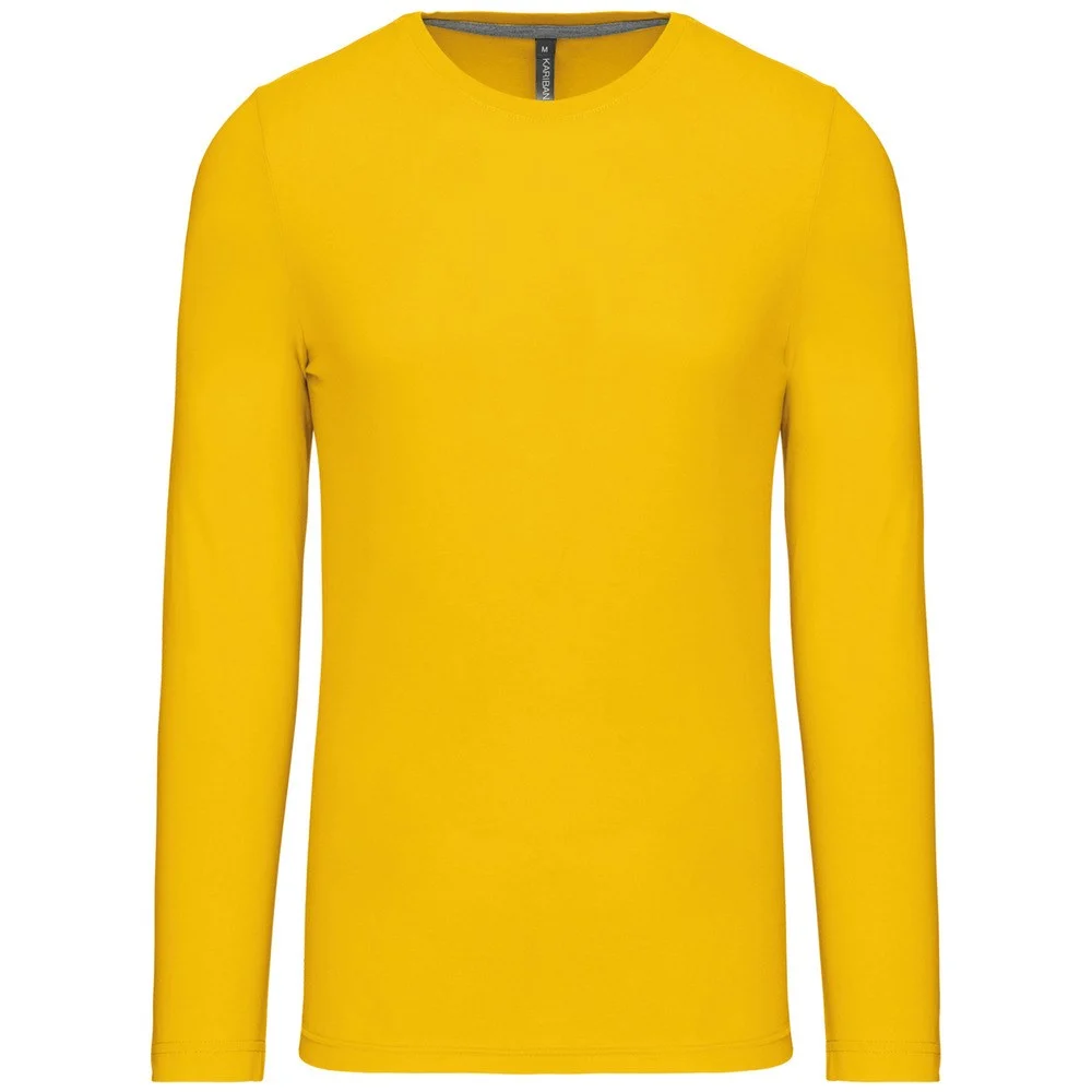Kariban K359 T-shirt Lange Mouwen Heren – Geel