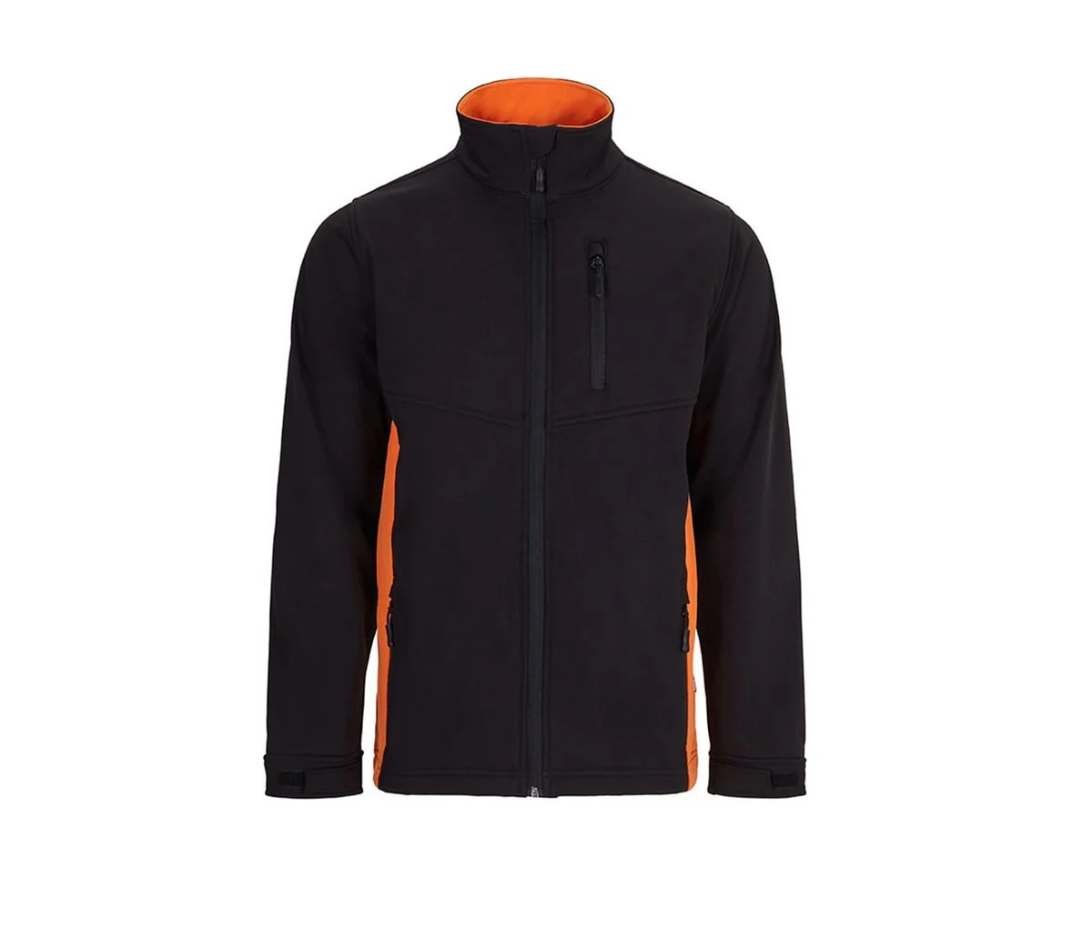 Velilla V1064 Tweekleurige Softshell Jas – Black / Orange