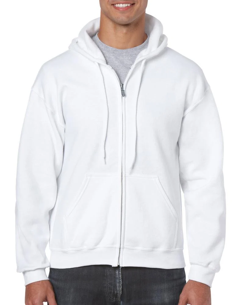 Gildan GN960 Heavy Blend Ritshoodie – White
