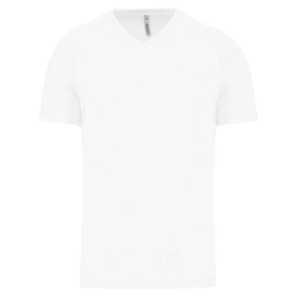 Proact PA476 Sport T-shirt V-hals Heren – Wit