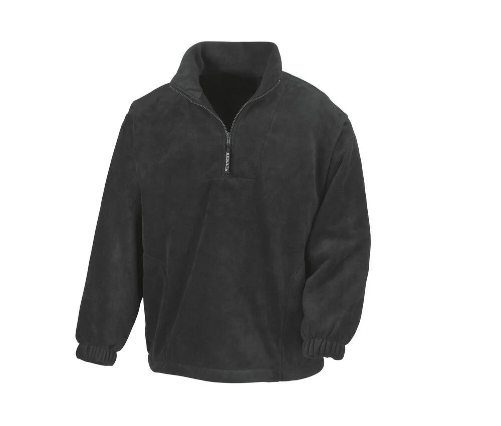Result RS033 Polartherm Fleecetrui met Rits Heren – Black