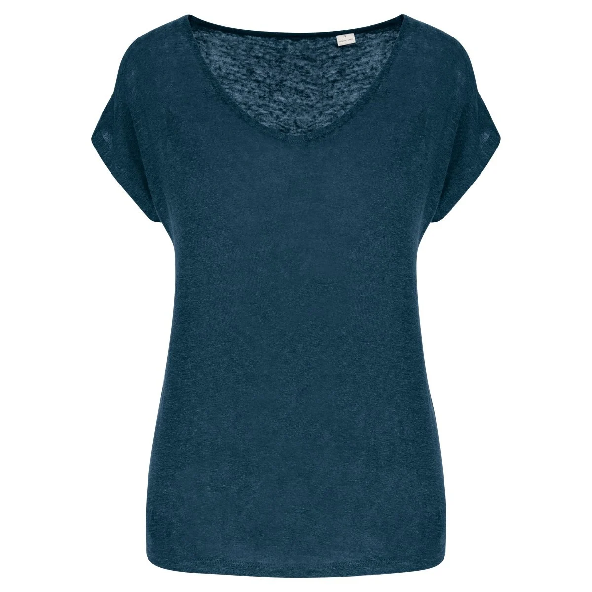 Spasso SP321 T-shirt V-hals Dames – Pauwblauw
