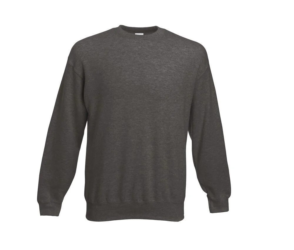 Fruit of the Loom SC250 Set In Sweater – Dark Heather Grey