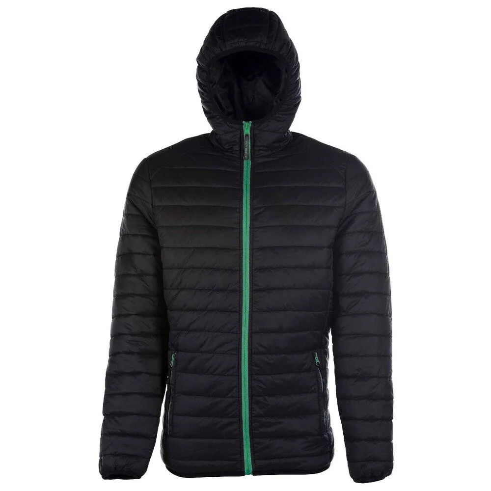 Pen Duick PK762 Pacific Gewatteerde Jas Heren – Black/Kelly Green