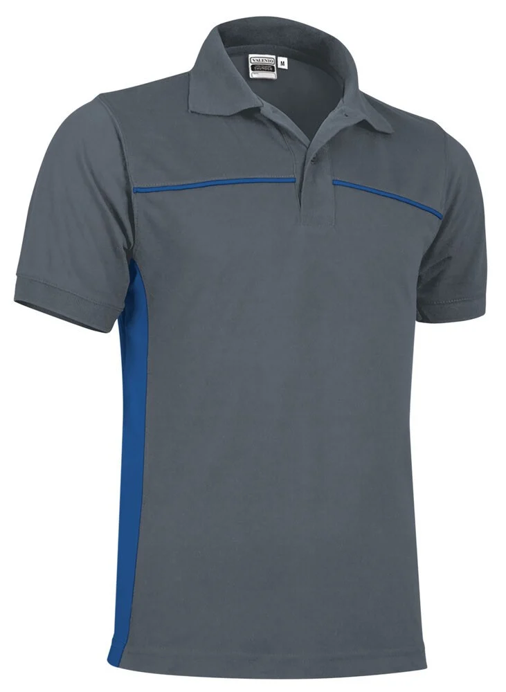 Valento POVATHU Thunder Polo – cement grey-royal blue