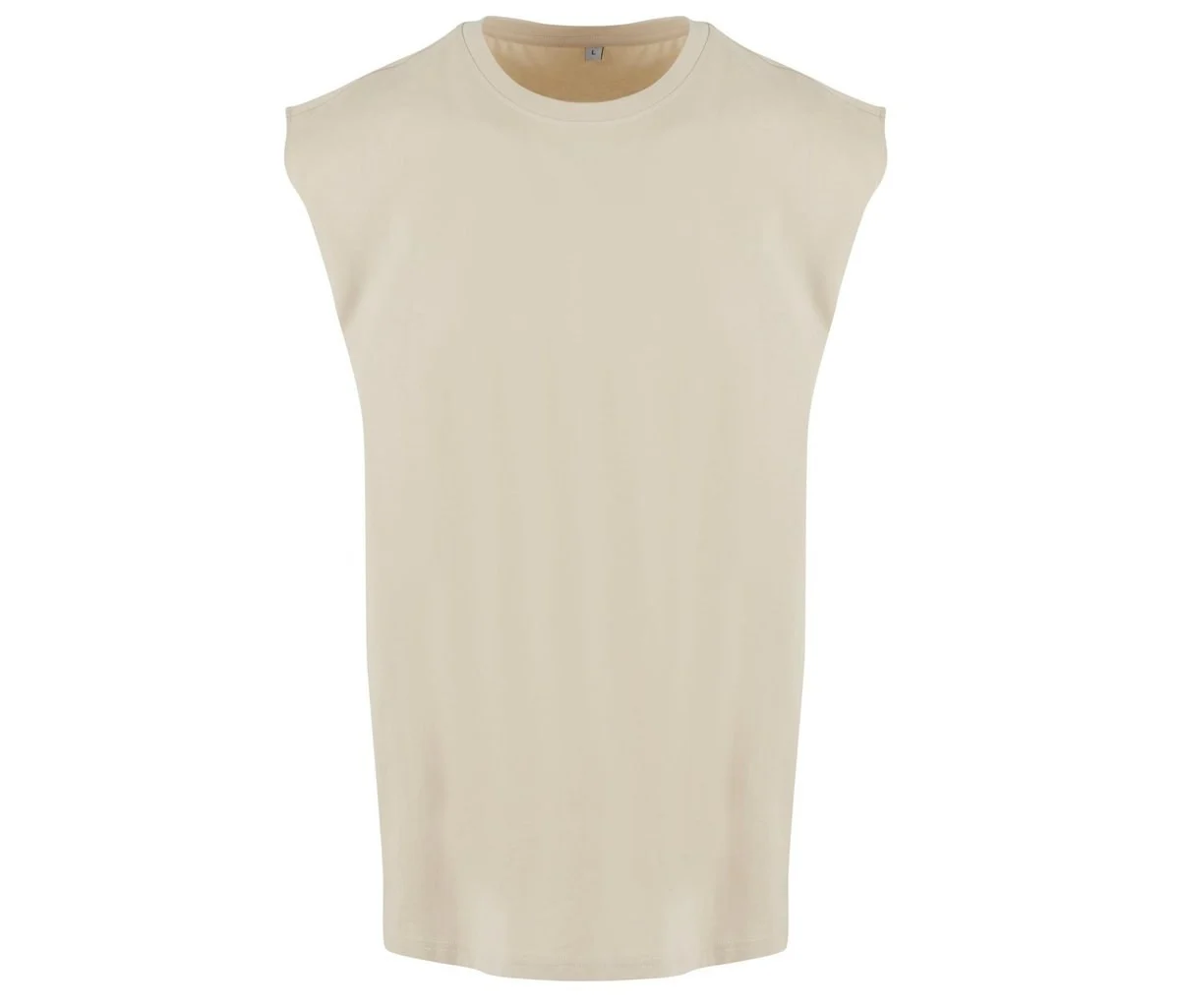 New Morning Studios NM016 Mouwloos T-shirt – Sand