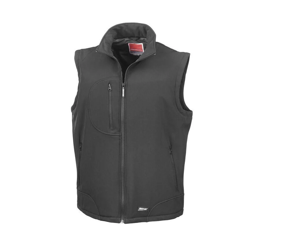 Result RS123 Softshell Bodywarmer Heren – Black