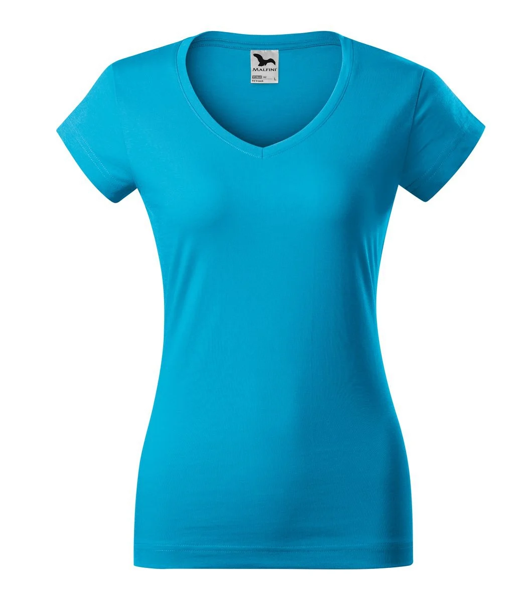 Malfini 162 T-shirt V-hals Dames – Turkoois