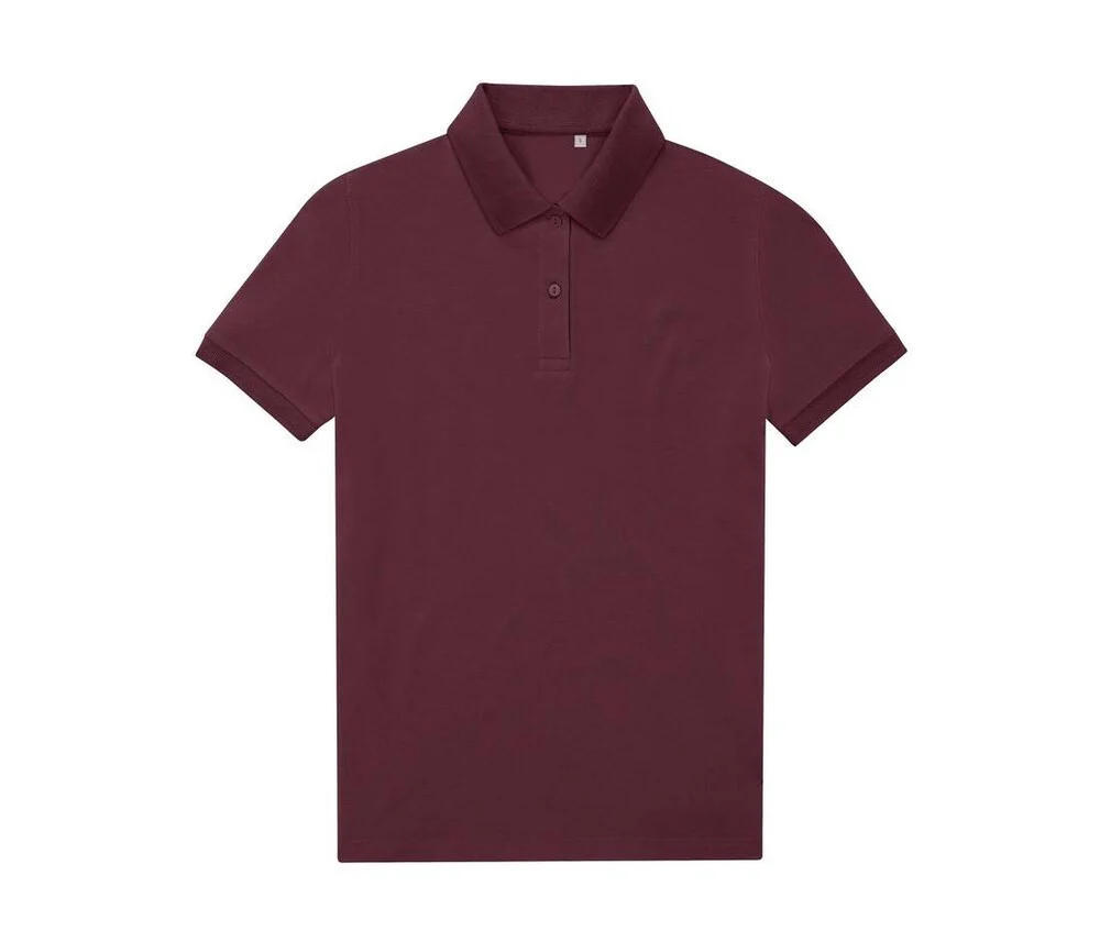 B&C BCW465 My Eco Polo 65/35 Dames – Burgundy