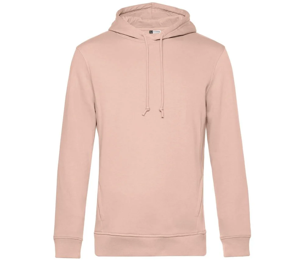 B&C BCU33B Biologische Hoodie Heren – Soft Rose