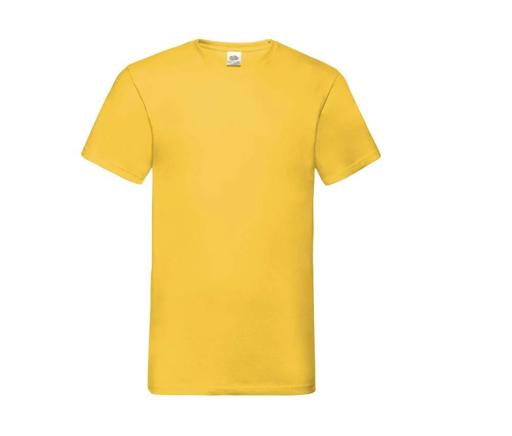 Fruit of the Loom SC234 Valueweight V-hals T-shirt – Sunflower
