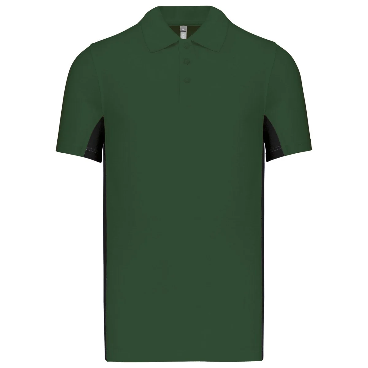 Kariban K232 Flag Tweekleurig Polo – Bosgroen/Zwart