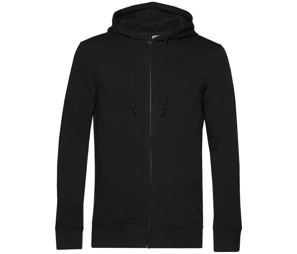 B&C BCU35B Biologische Ritshoodie – Black Pure