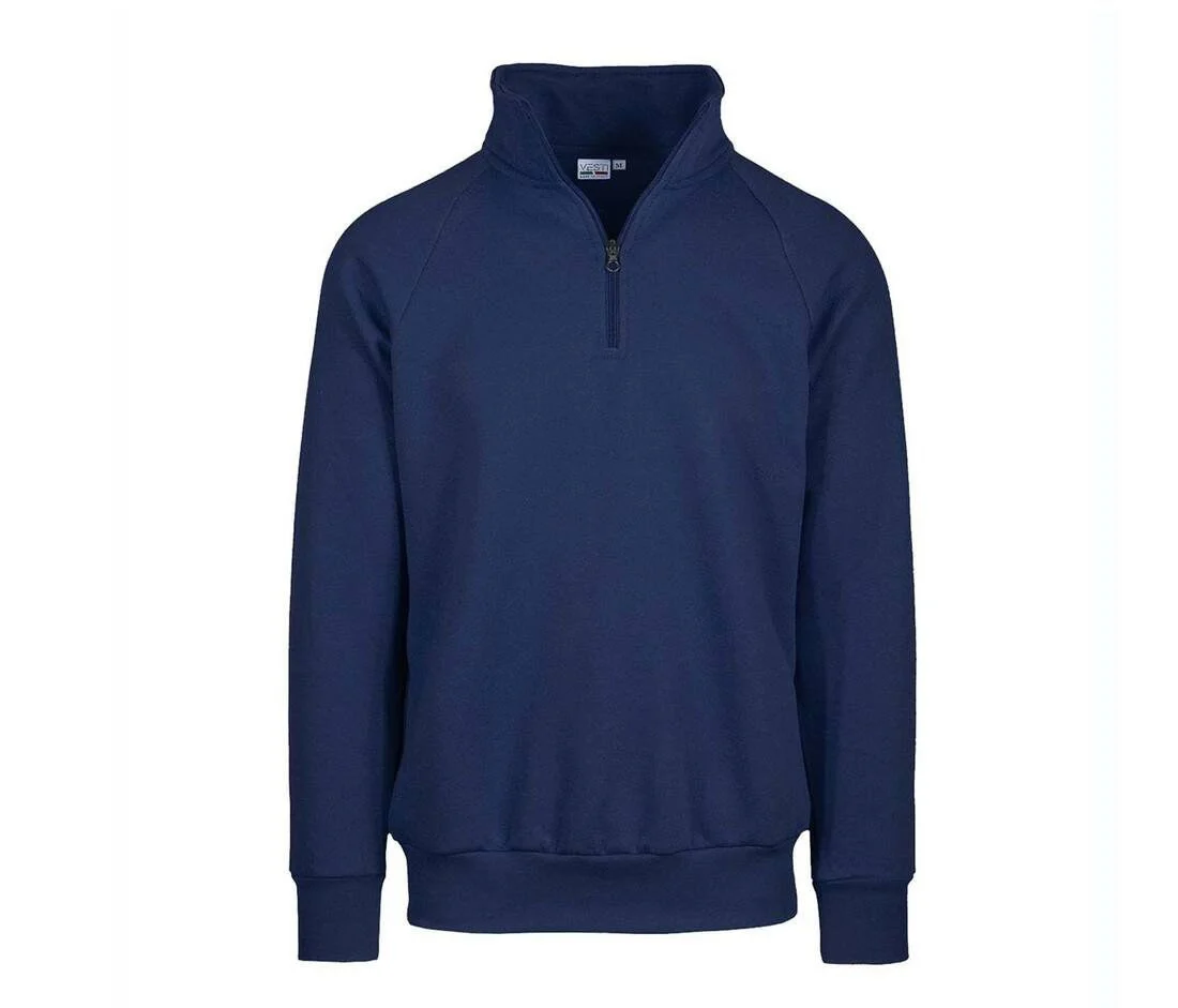 VESTI IT503 Sweater met Ritskraag – Blue