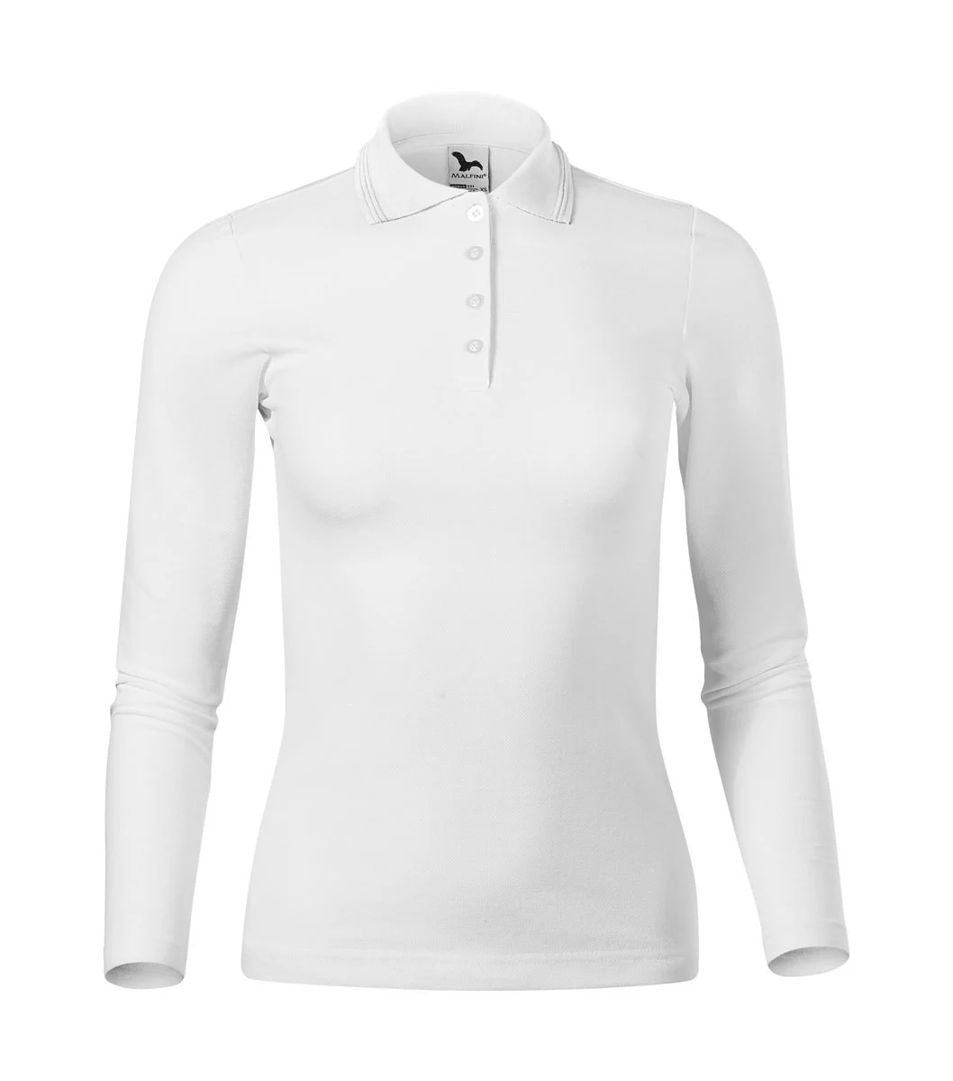 Malfini 231 Polo Lange Mouwen – Wit