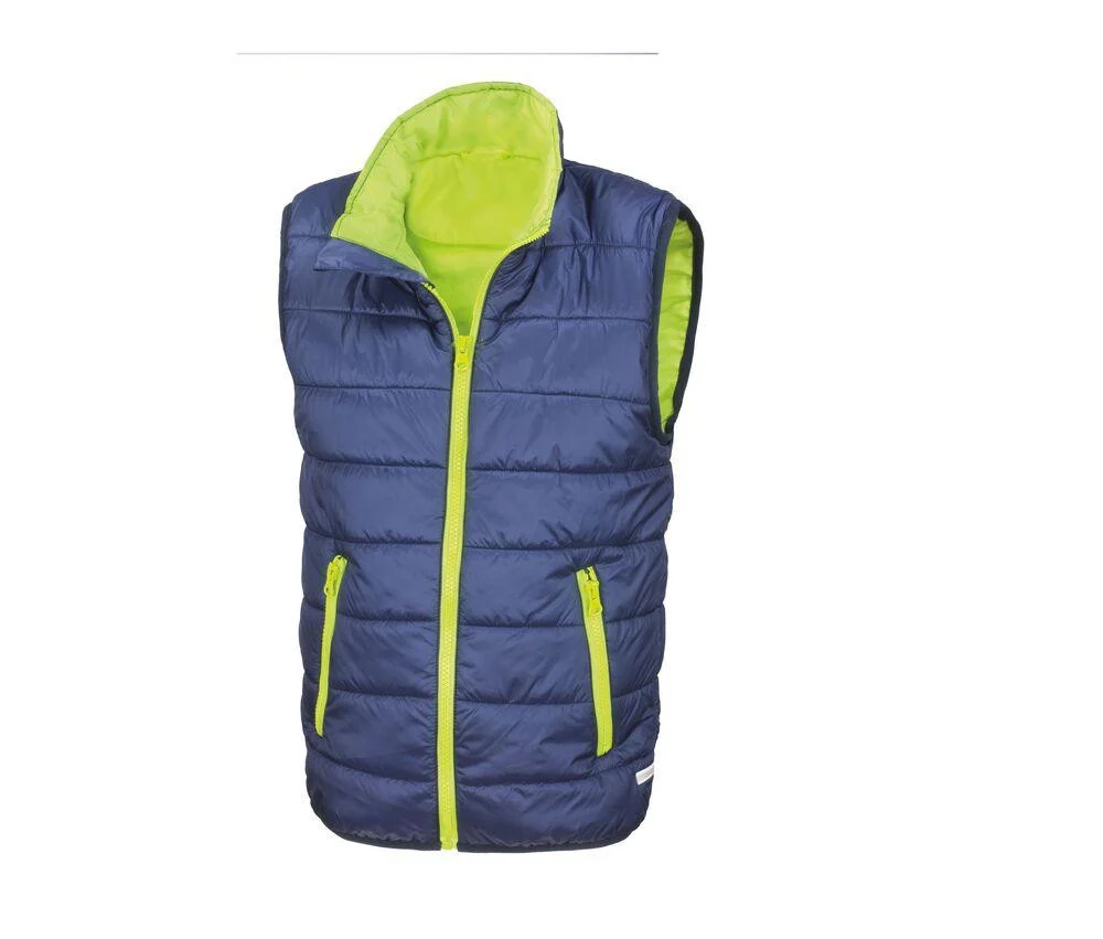 Result RS234J Bodywarmer Kinderen – Navy/Lime