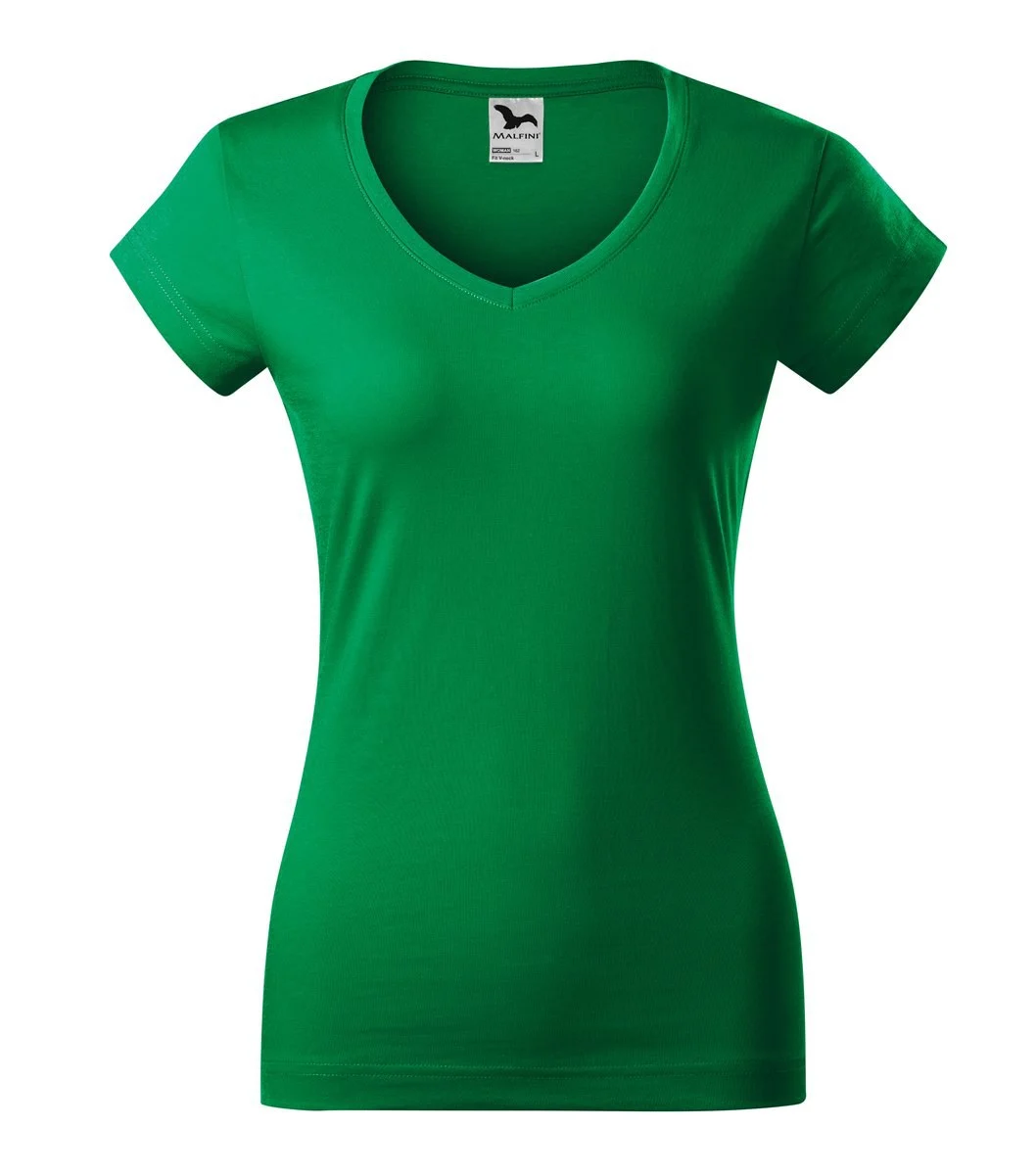 Malfini 162 T-shirt V-hals Dames – Middelgroen