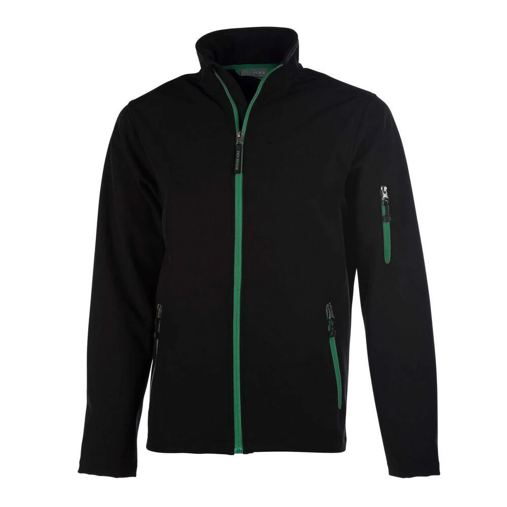 Pen Duick PK768 Atlantic Softshell Jas Heren – Black/Kelly Green