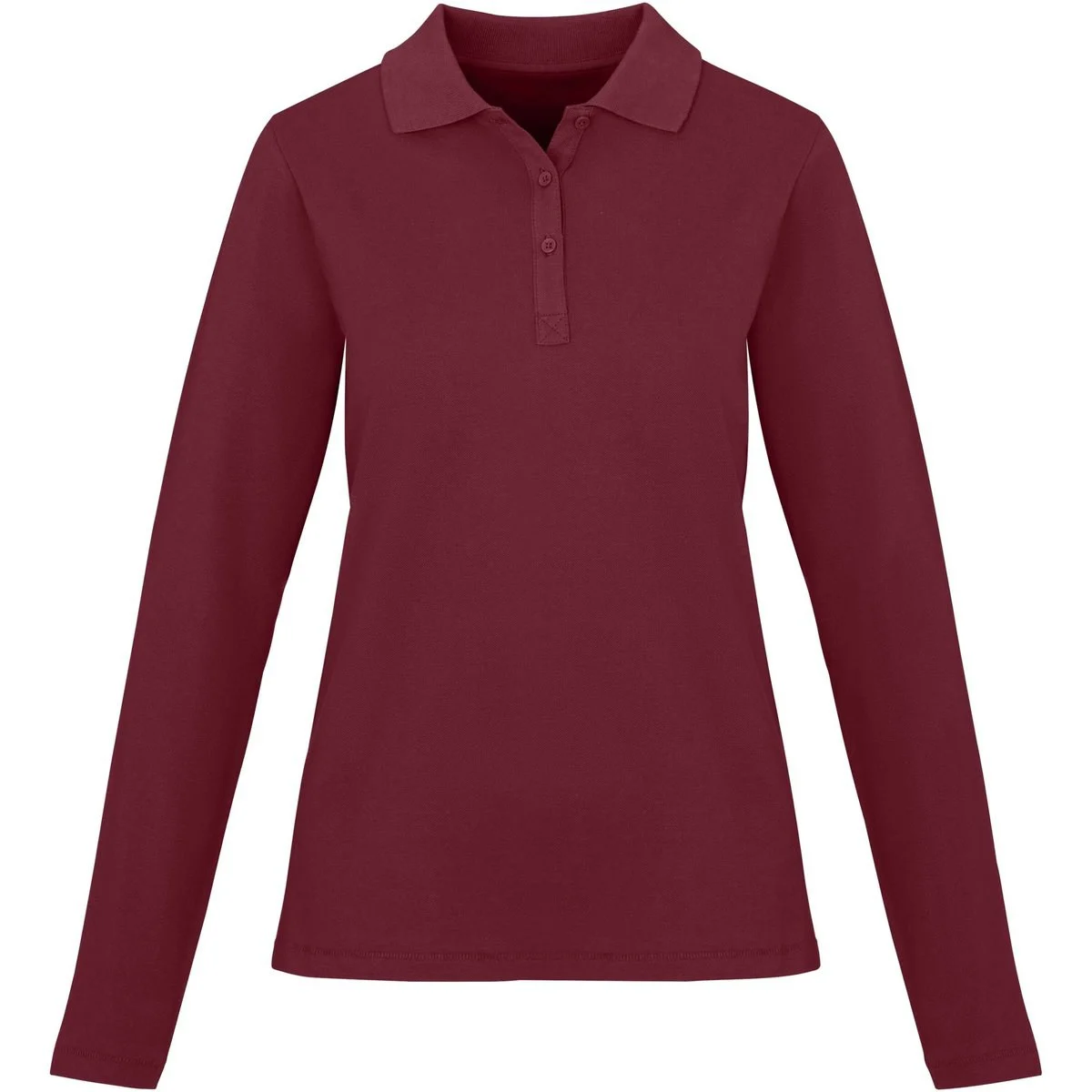 Elevate 38087 Oakville Polo Lange Mouwen Dames – Diep Bourgondië