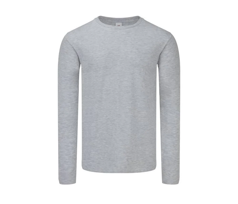Fruit of the Loom SC153 T-shirt Lange Mouwen – Heide Grijs