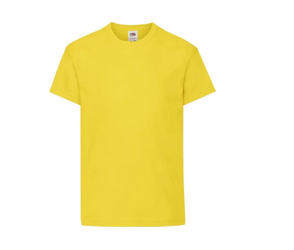 Fruit of the Loom SC1019 Kinder T-shirt – Yellow