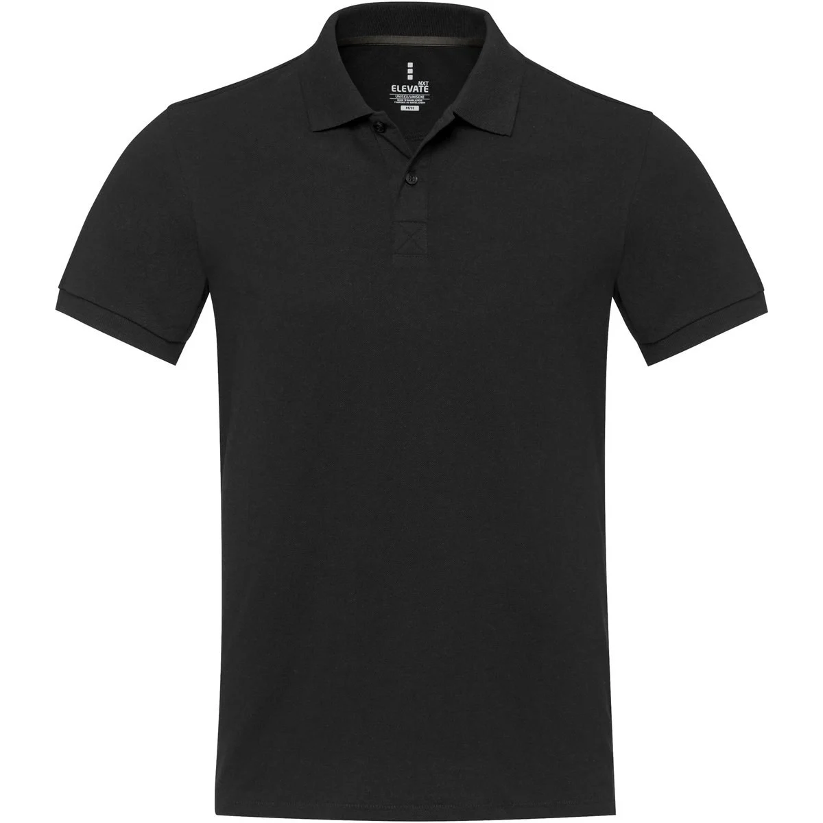 Elevate 37539 Emerald Gerecycled Polo – Effen zwart