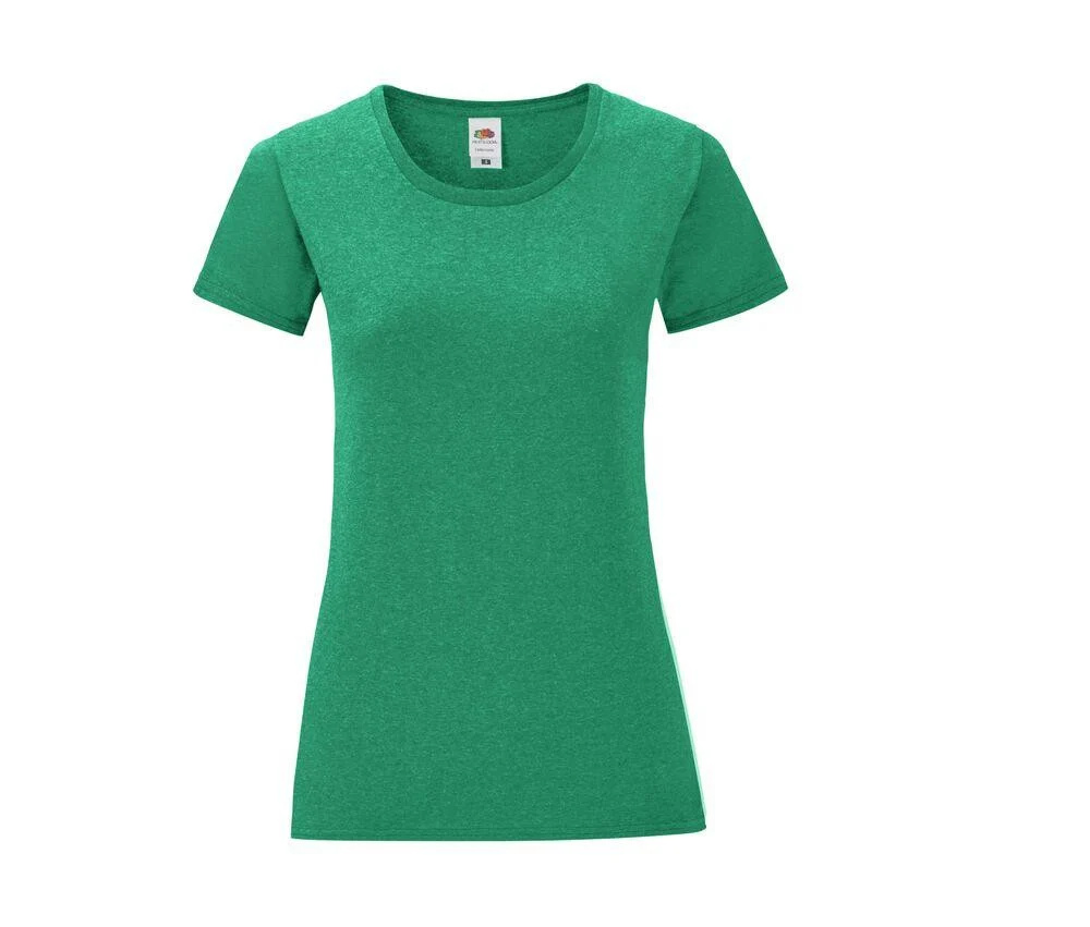 Fruit of the Loom SC151 Iconic T-shirt Dames – Heather Green