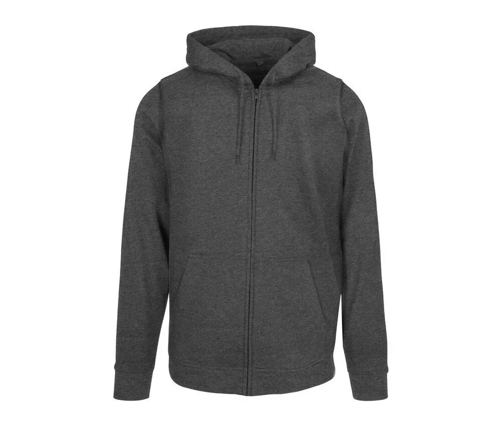 Build Your Brand BYB008 Basic Ritshoodie – Charcoal