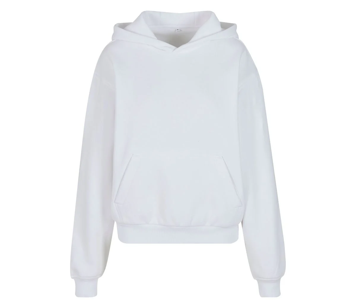 Build Your Brand BY444 Oversized Hoodie Dames – White